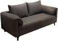 KIBONCY 3-Sitzer Billard Zuschauersofa Set PU Leder mit Staufach Getränkehalter Edelstahl Sockel 125cm