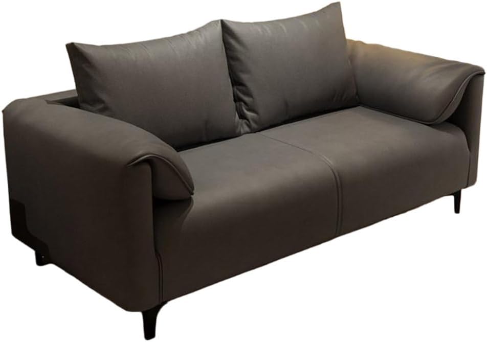 KIBONCY 3-Sitzer Billard Zuschauersofa Set PU Leder mit Staufach Getränkehalter Edelstahl Sockel 150cm