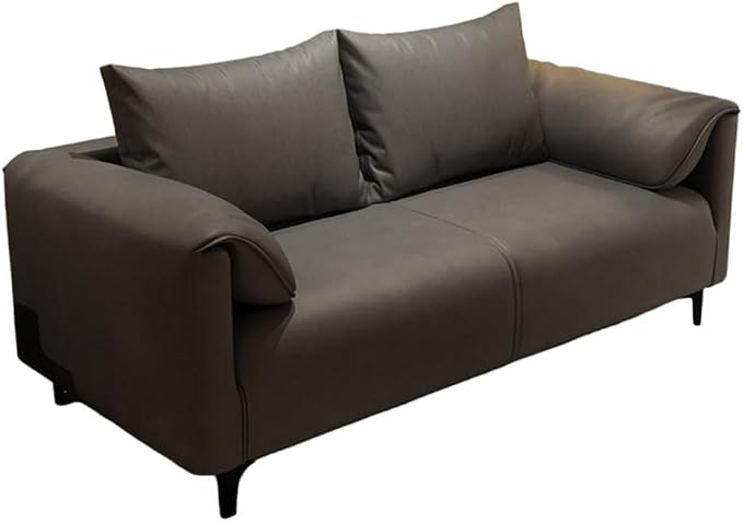KIBONCY 3-Sitzer Billard Zuschauersofa Set PU Leder mit Staufach Getränkehalter Edelstahl Sockel 150cm