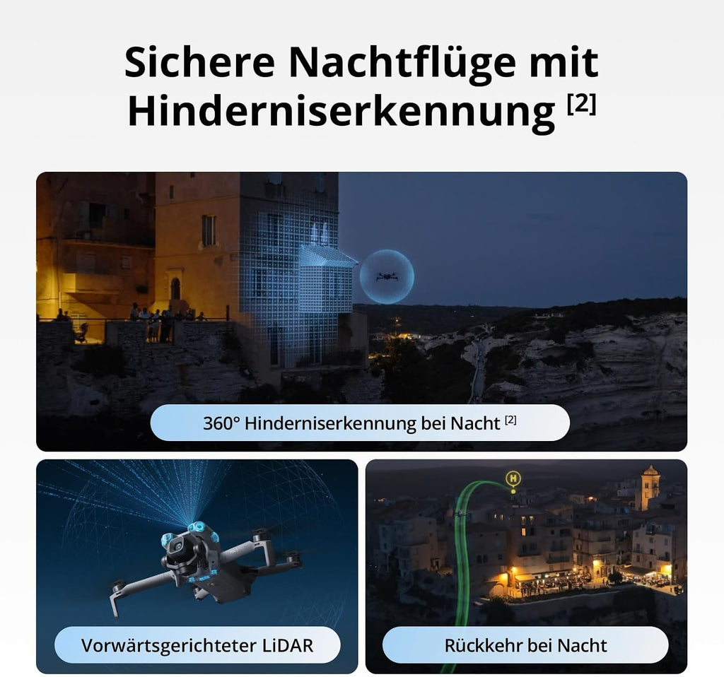 DJI Mini 5 Pro Fly More Combo Mit DJI RC 2 Und 1 Jahr Care C0-Zertifiziert 4K-Drohne Für Anfänger 1-Zoll CMOS Hinderniserkennung 225°-Gimbal-Rotation Grau