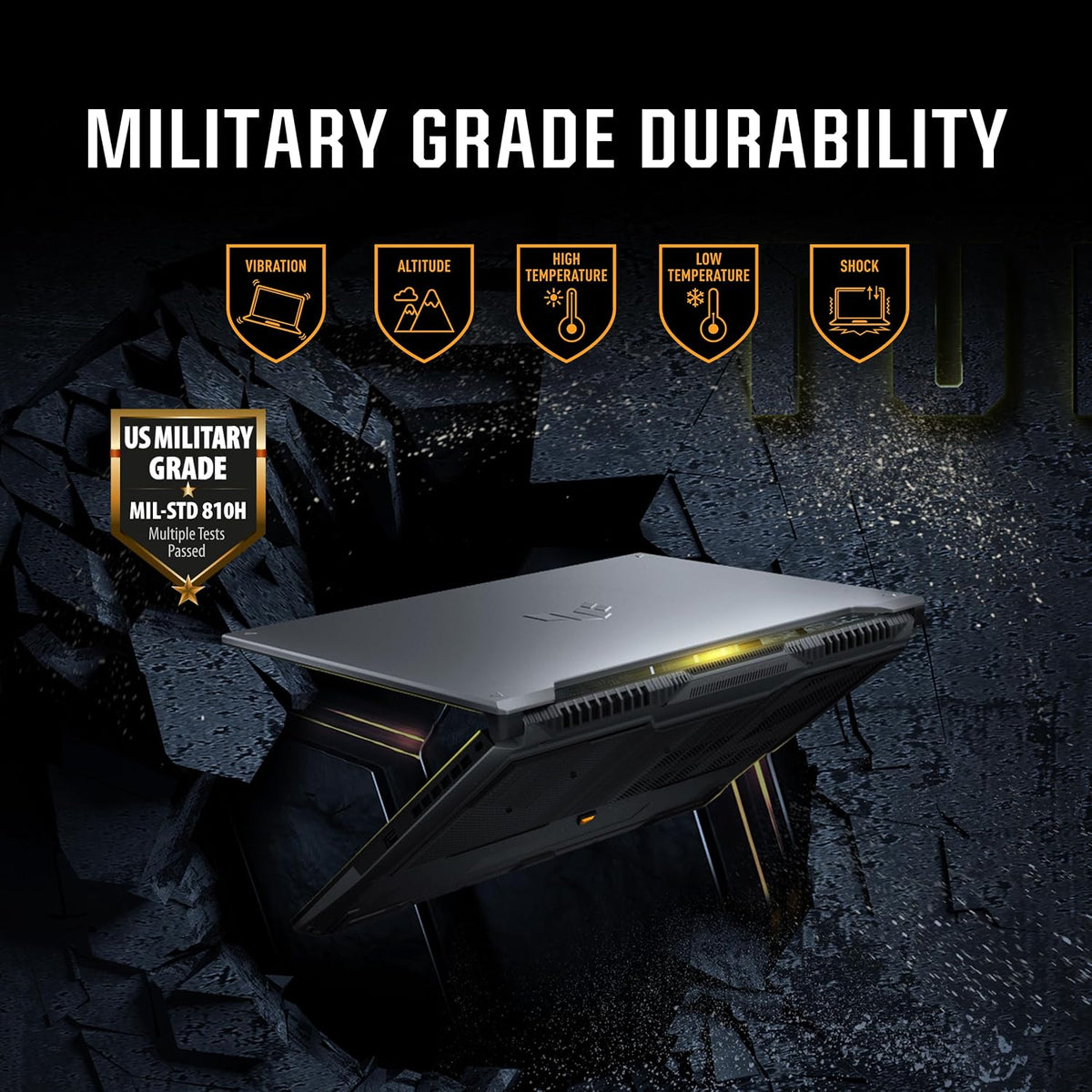 ASUS TUF Gaming F16 FX607VU-SS53 40.6 cm FHD+ 144Hz IPS-Level 16:10 Intel Core 5 210H RTX 4050 16 GB DDR5 512 GB SSD Win11 Mecha Gray