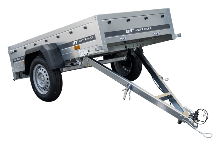 Kippanhänger Garden Trailer 200 KIPP 200×106 cm 750 kg mit Laubgitteraufsatz, Hochplane, Hochspriegel und Stützrad-Neu