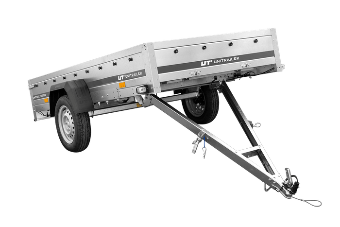 GARDEN TRAILER 264 KIPP MIT STÜTZRAD, H1100-HOCHSPRIEGEL UND GRAUER PLANE-Neu