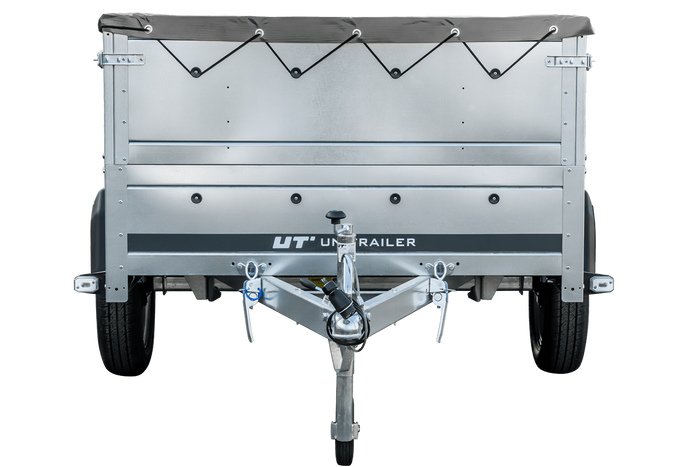Faltbarer Pkw Anhänger Garden Trailer 230 KIPP mit zusätzlichen Bordwänden, Stützrad, Flachplane und Planenträgern]-Neu