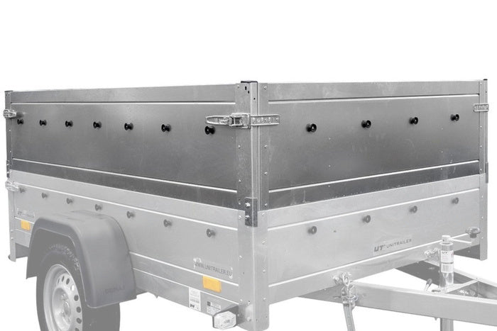 Neu Anhänger GARDEN TRAILER 150 KIPP mit zusätzlichen Bordwänden, Stützrad und Flachplane-Neu